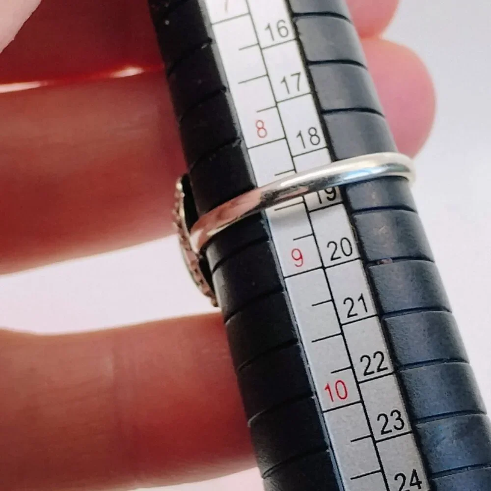 Green Emerald Valley Sterling Silver Ring Size 8.5 Southwest - Picture 8 of 8